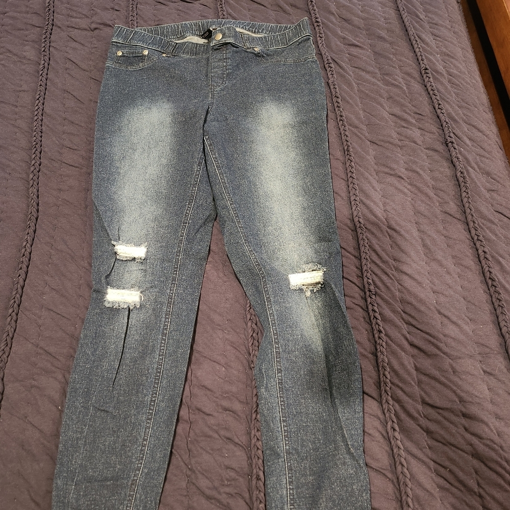 HUE Dark Blue Denim Jeans